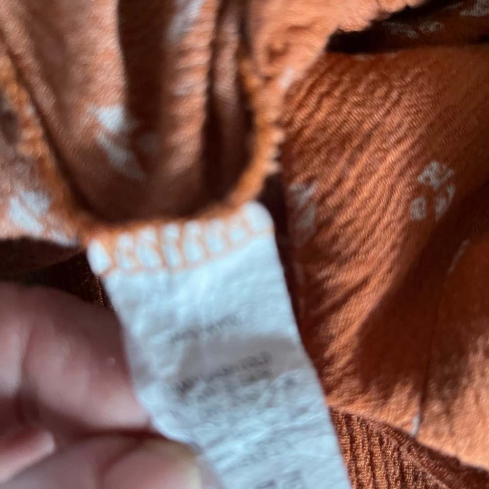 Orange Smocked Maxi Dress - Picture 6 of 6